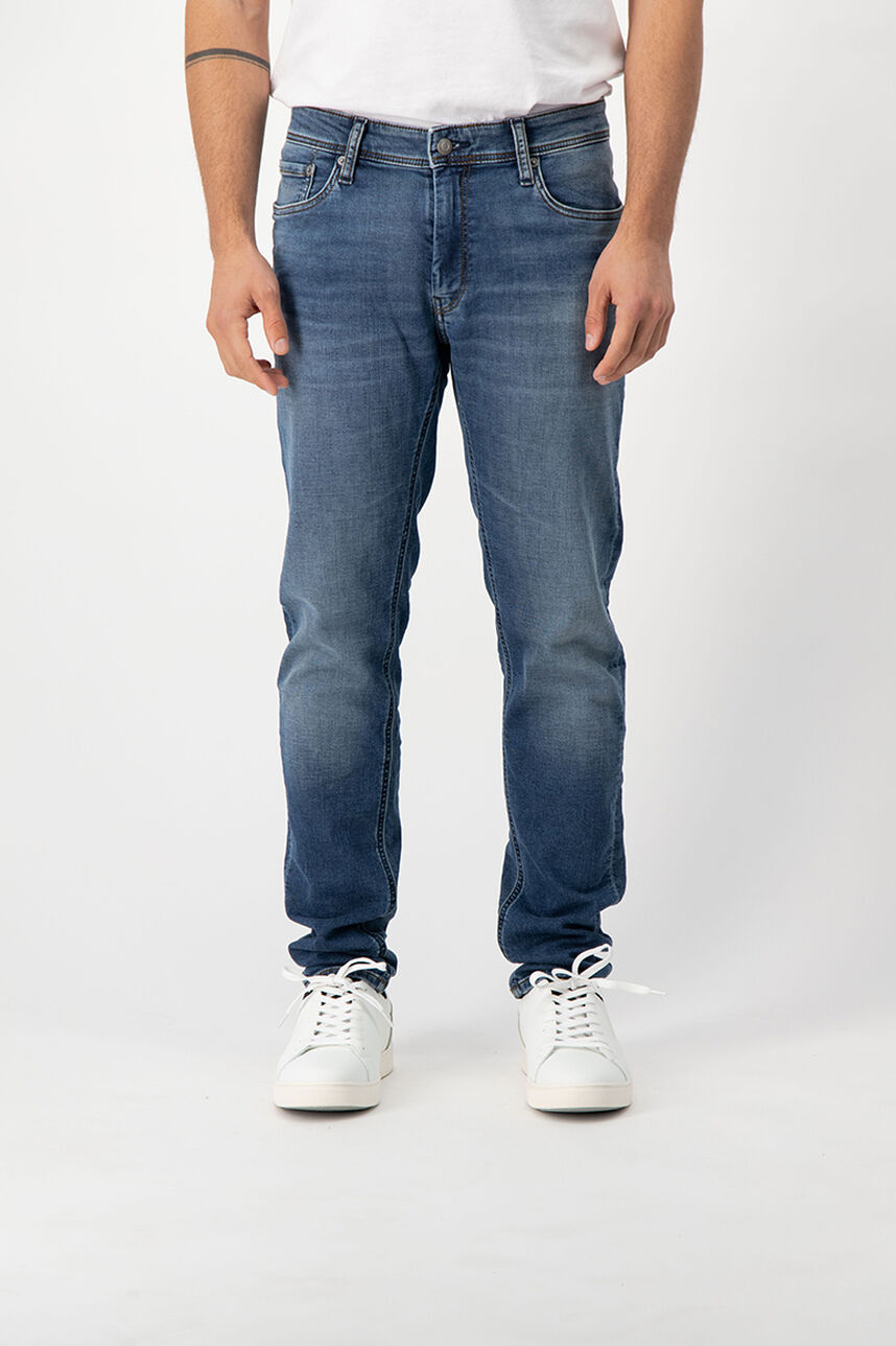 Jean Dean Skinny vintage ou bleu foncé de la marque Teddy Smith.