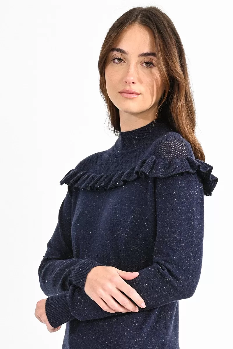 pull-maille-pointelle-aux-epaules MB 2