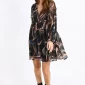 Robe courte à col V