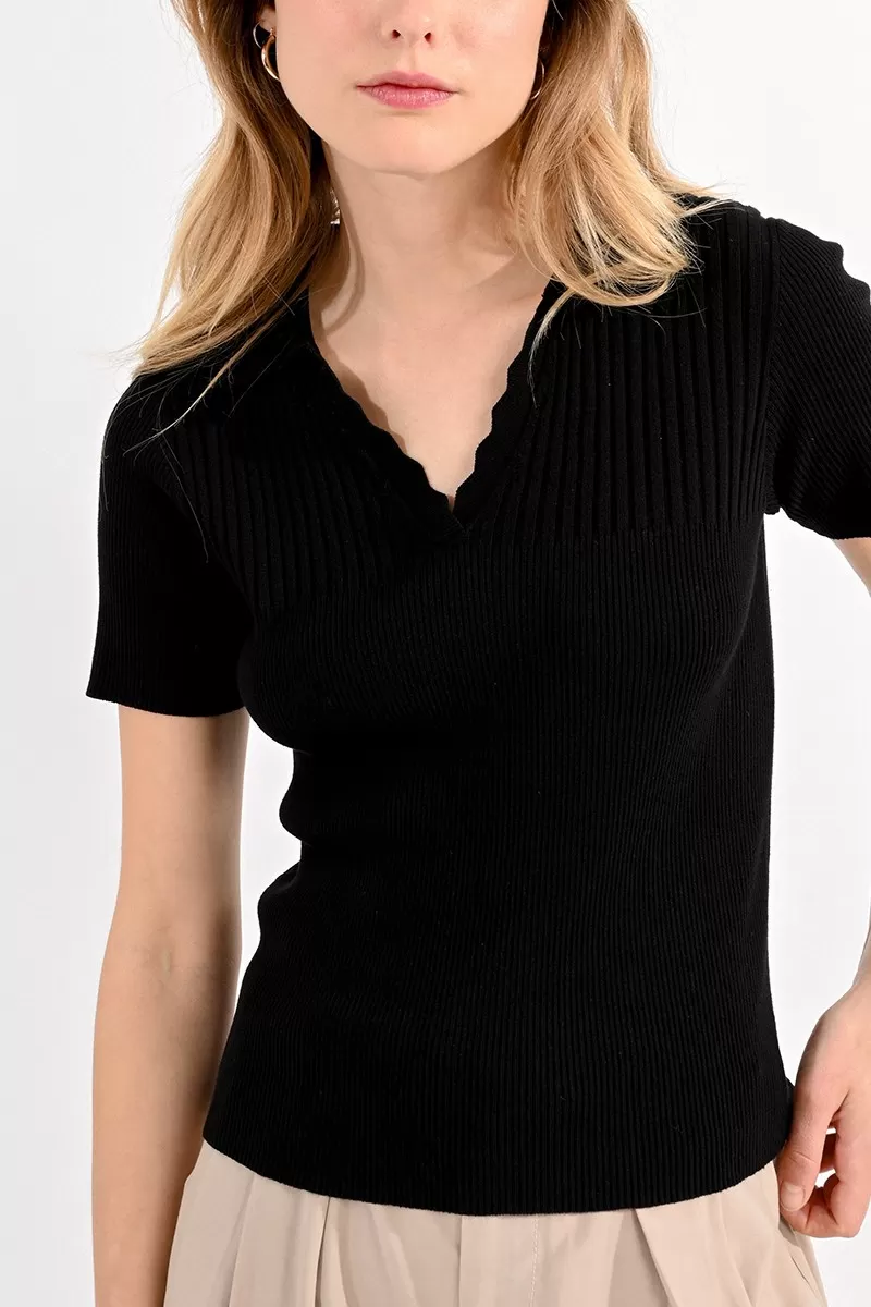T-shirt côtelé 6
