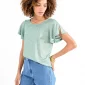 T-shirt fluide brillant