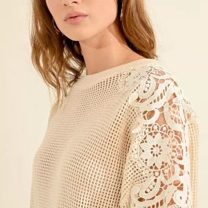 Pull dentelle et maille – Image 4