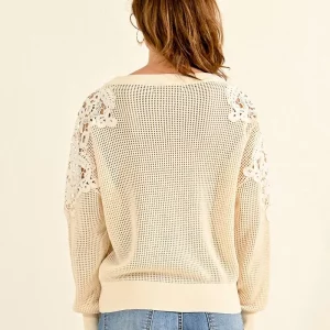 Pull dentelle et maille – Image 3