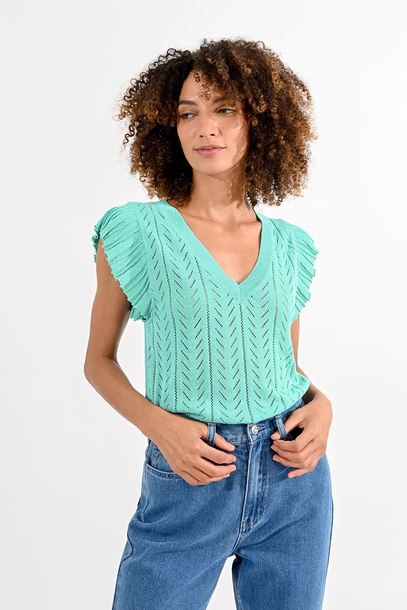Top imitation maille 5