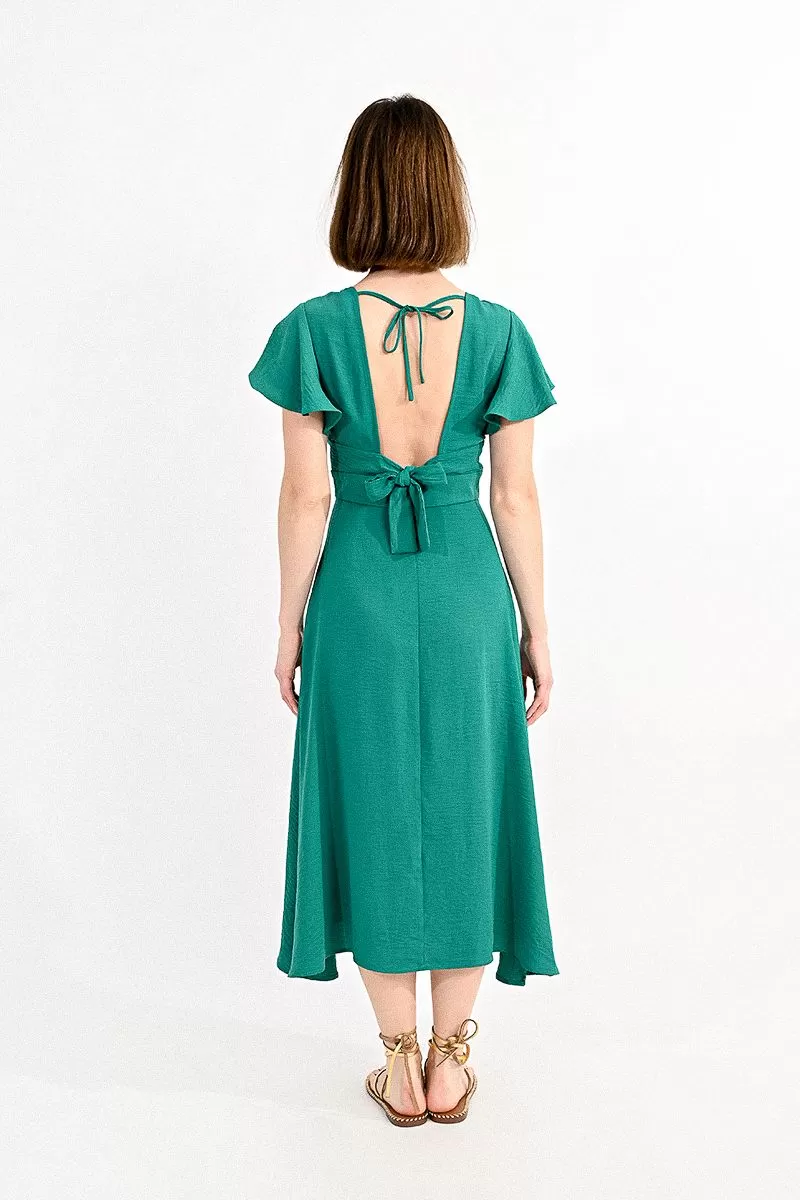 Robe longue bustier croisé 3