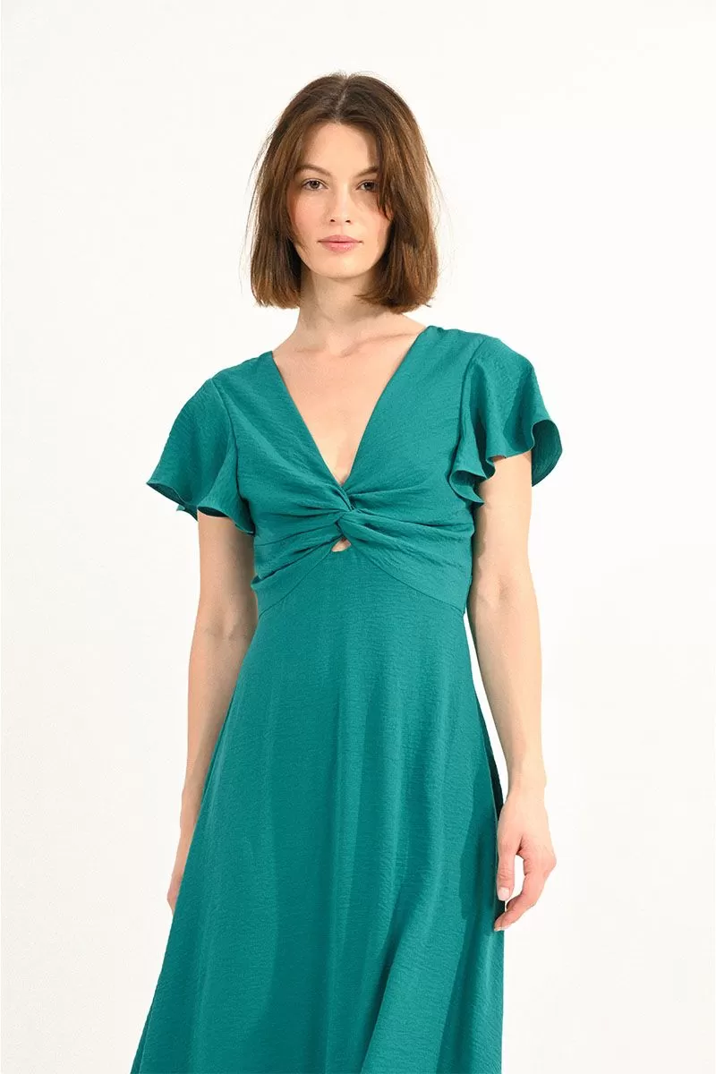 Robe longue bustier croisé 4