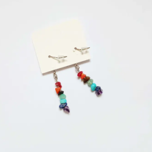 Boucles d'oreilles pierres naturelles – Image 3