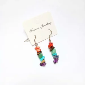 Boucles d'oreilles pierres naturelles – Image 4