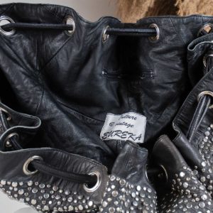 Sac en cuir clouté bonbonniere – Image 5