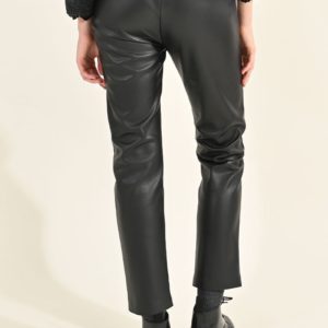 Pantalon droit simili-cuir – Image 4
