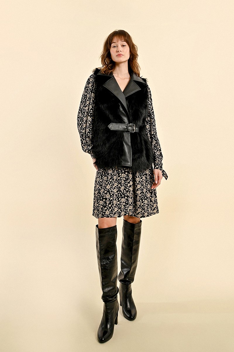 Veste S/M imitation fourrure