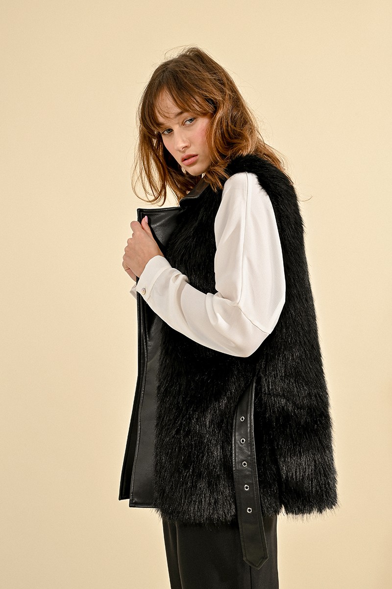 Veste SM imitation fourrure 3