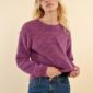 Pull en maille brossée