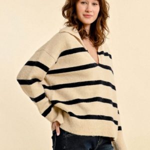 Pull esprit polo rayé – Image 4