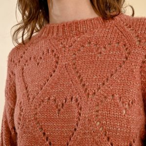 Pull maille ajouré et lurex – Image 4