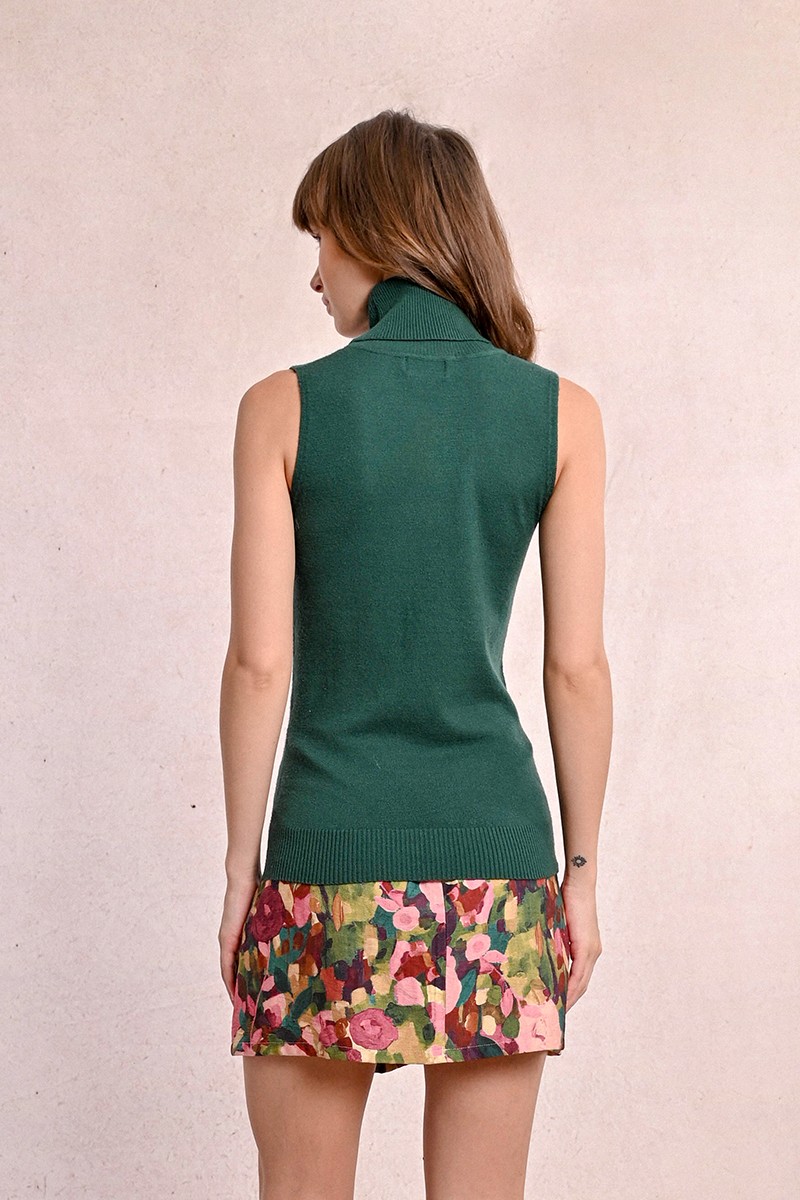 Pull sans manches col roulé 7