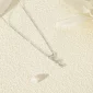 Collier argenté strass pendant