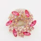Broche ronde strass