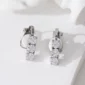 Boucles d'oreilles clips triple