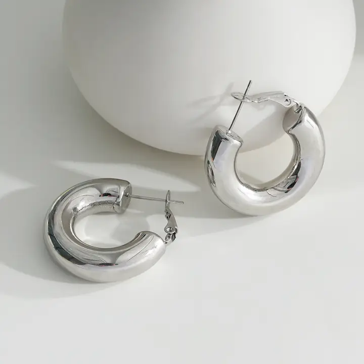 Boucles d'oreilles grosses créoles
