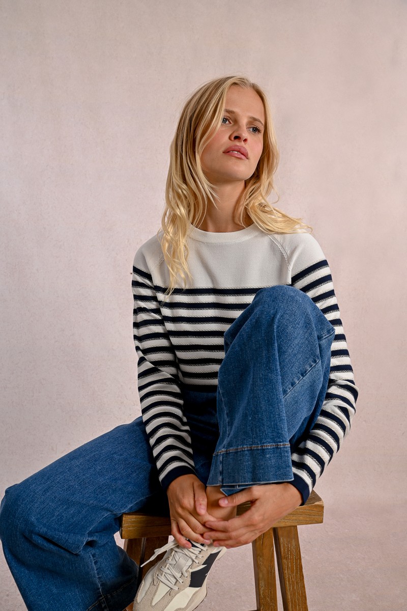 Pull marinière lurex 2