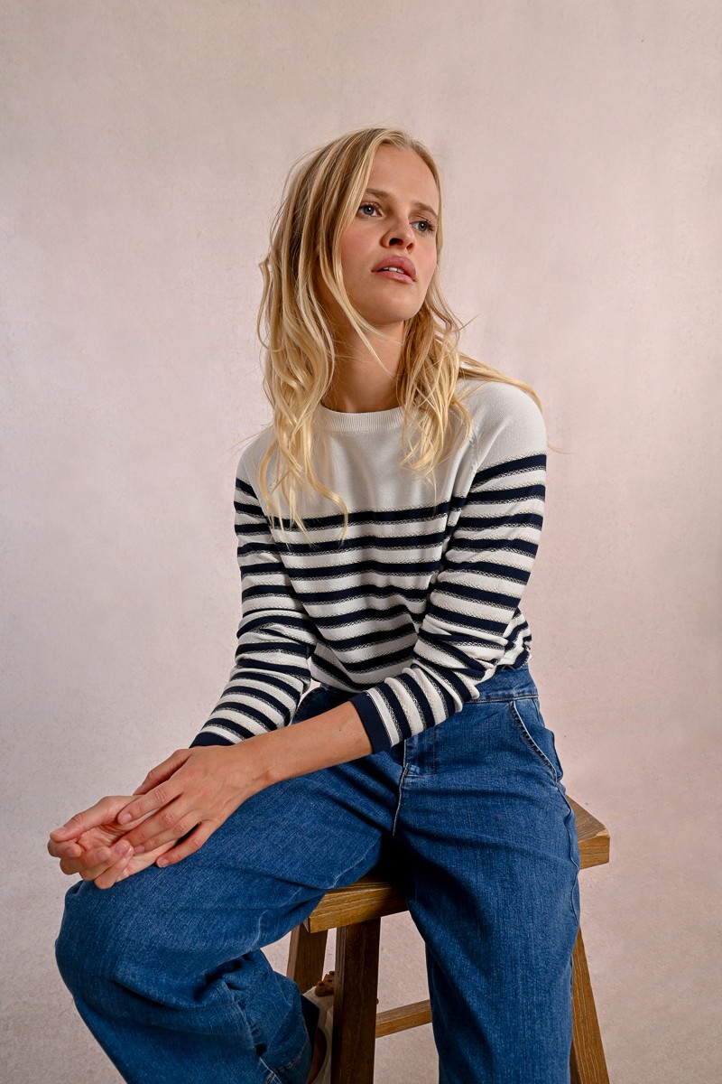 Pull marinière lurex 3