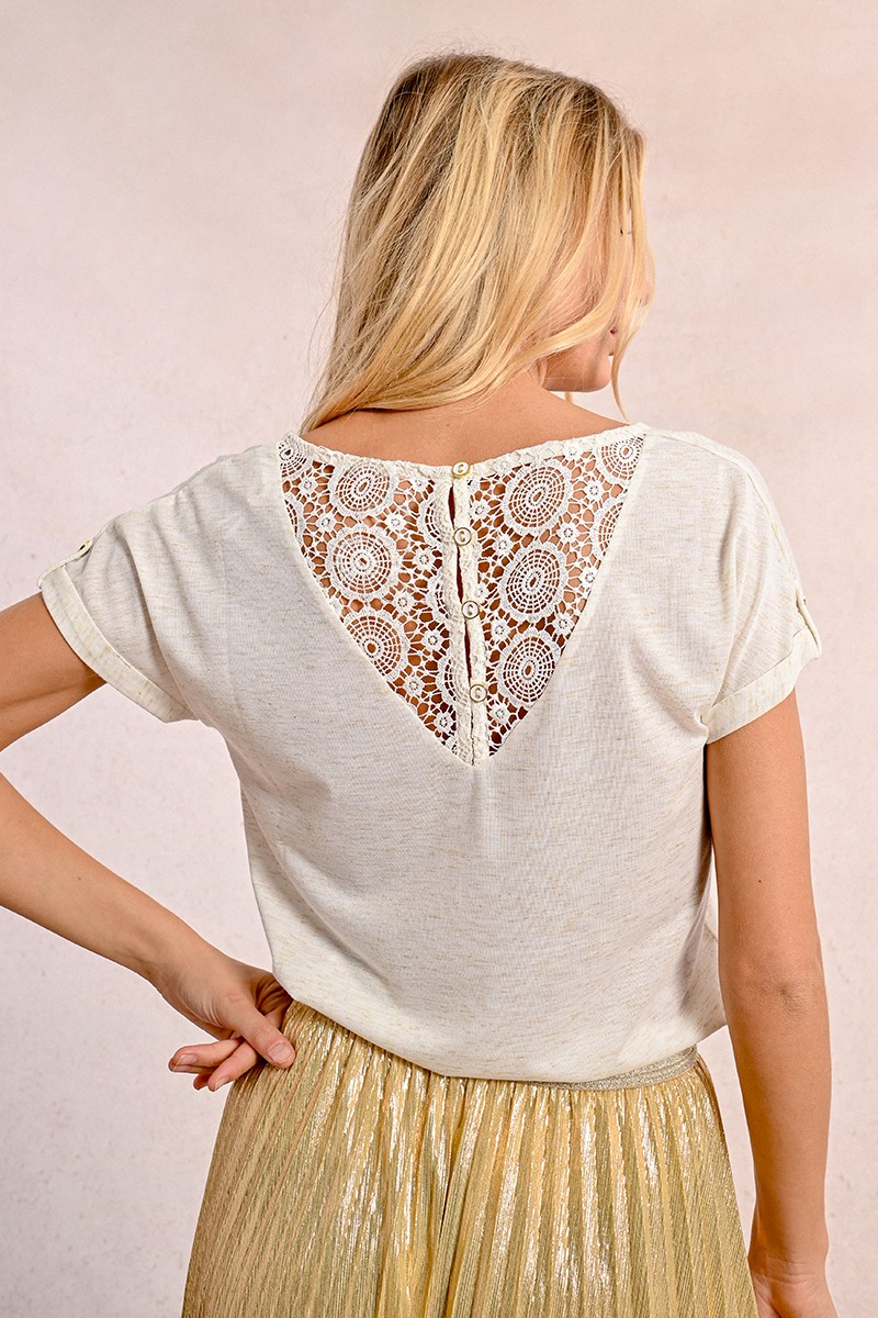 T-shirt guipure 4