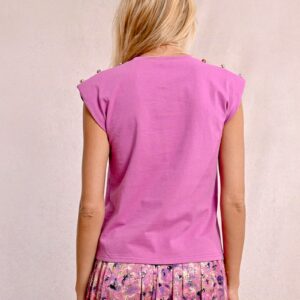 T-shirt boutons fantaisies – Image 4