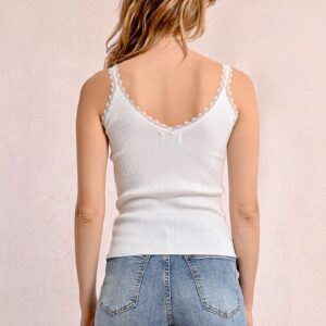 Top côtelé en dentelle – Image 7