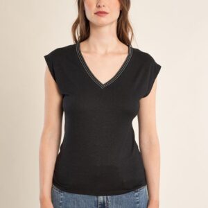 T-shirt col orné – Image 6