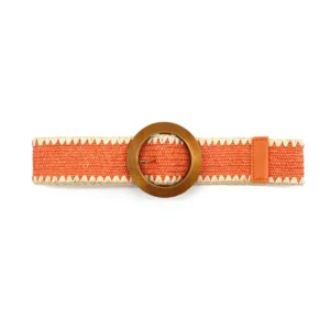 Ceinture bohème ronde orange
