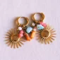 Boucles d'oreilles soleil coloré