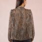 Blouse imprimée sauvage