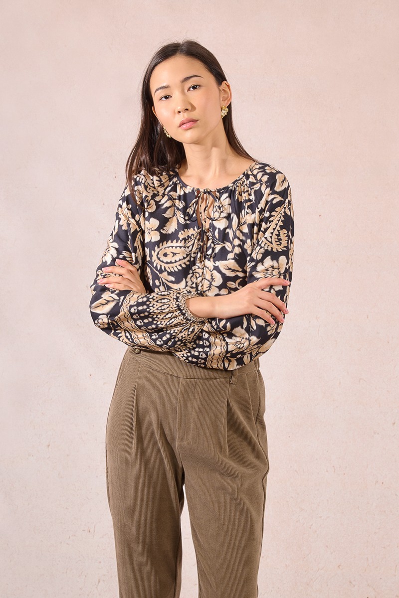 Blouse imprimée bohème