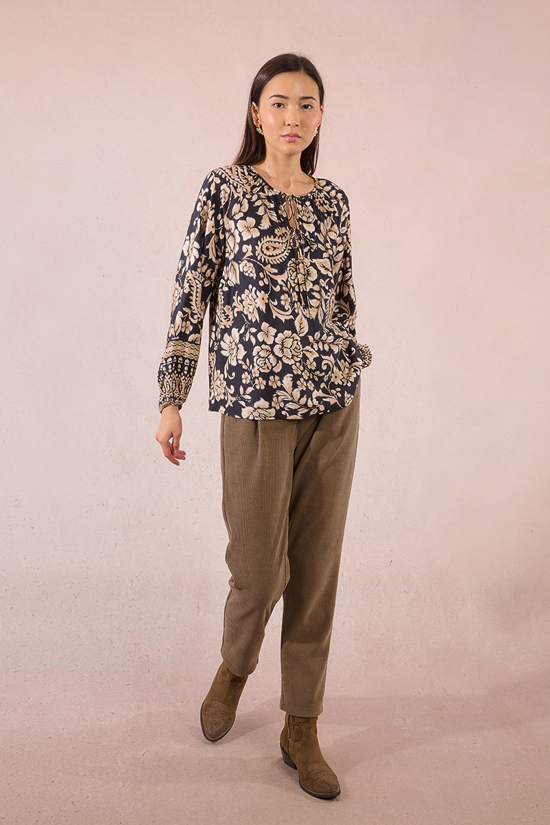 Blouse imprimée bohème