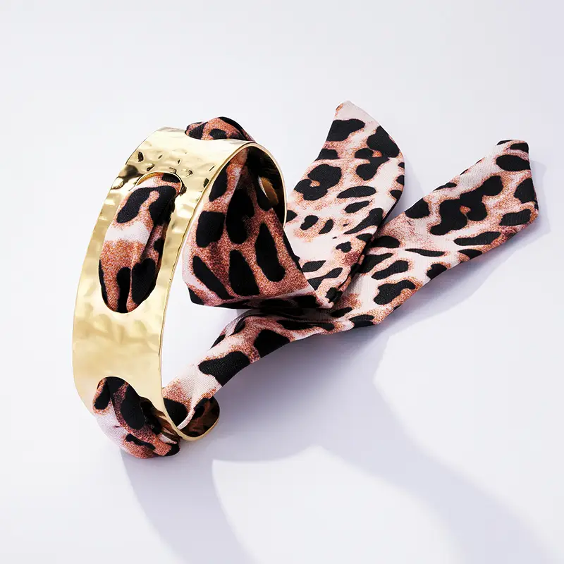 Bracelet jonc foulard