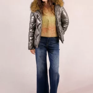 Doudoune matelassée et irisée