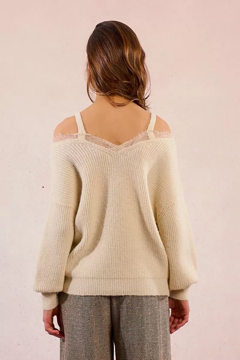 Pull épaules dégagées