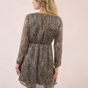 Robe courte imprimée sauvage