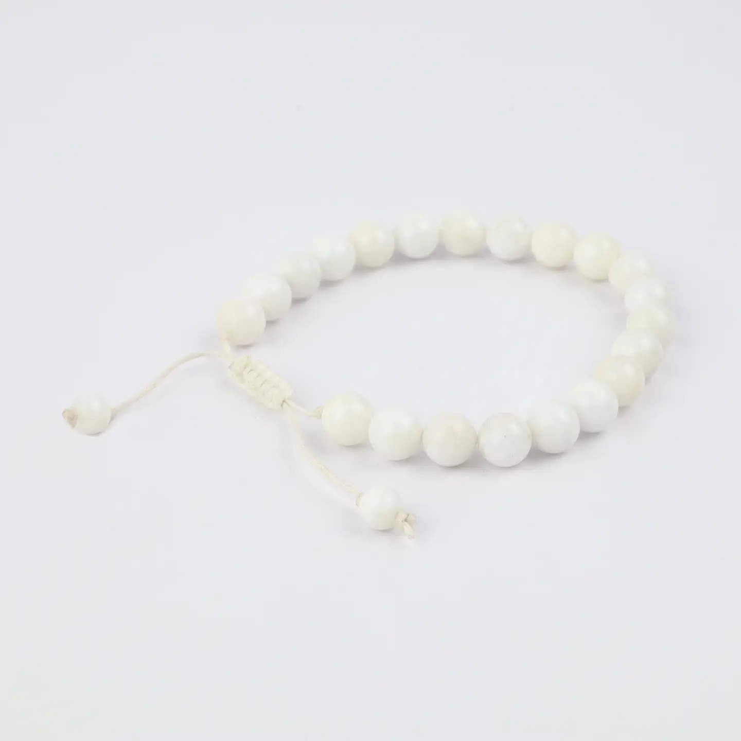Bracelet macramé pierre naturelle de lune