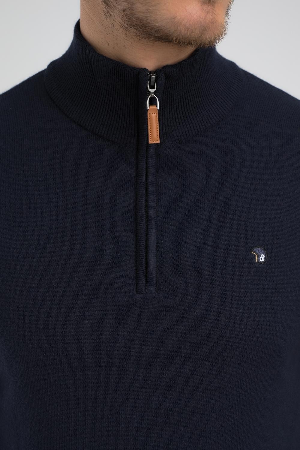 Pull col zippé Floxtopo