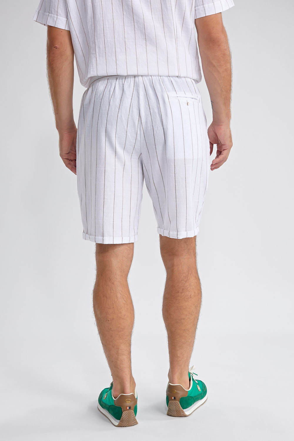 Short BIJI jacquard rayé